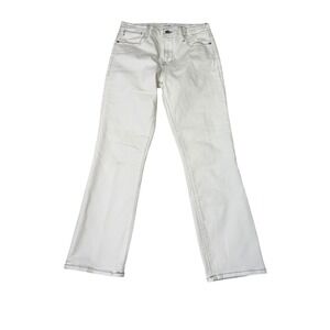 FRAME Le High Straight Chalk White Denim Jeans Women's Size 28 x 27